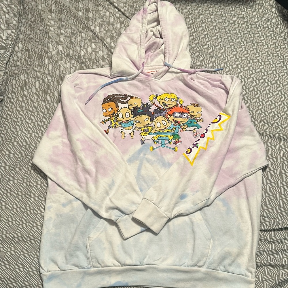 Nickelodeon Rugrats Tie-Dyed Hooded Sweatshirt.